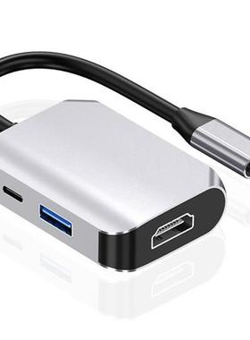USB Type C 3.1 To HDMI-compatible USB 3.0 Dock Hub 3 In 1 US