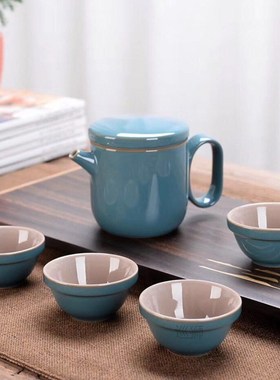 Ceramic Teapot Kettle Gaiwan Chinese Travel Ceramic Tea Cup