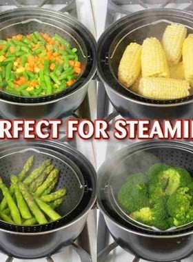 2 in 1 Cooking Pot with Built-in Strainer Rotary Water Pasta