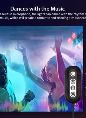 Suntech LED Light Strips, Bluetooth Music Sync Color Flexibl