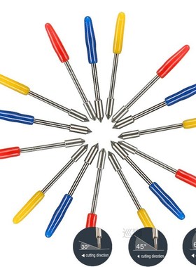 KZTech 15pcs Vinyl Cutter Engraving Machine Blades for Graph