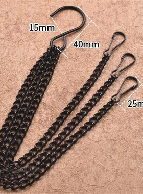 Double-head Hanging Chains for Hanging Baskets Plant Pot Bas