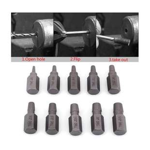 10Pcs/Box Screw Extractor Set Chromium Vanadium Steel 3.2-10