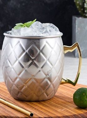 Stainless Steel Moscow Mule Cup Bar KTV Cocktail Cup Copper