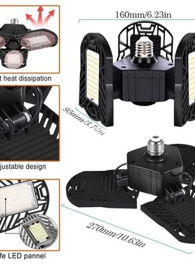 8000LM E26 80W UFO LED High Bay Light Garage Lamp Waterproof