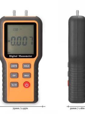 Digital Manometer Pipes Pressure Measuring Gauge Device ℃