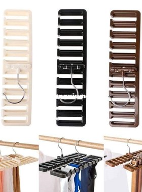 10 grid Storage Rack Tie Belt Scarf Rack Organizer Closet Wa