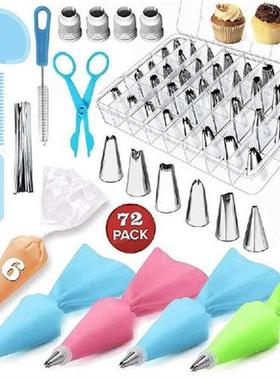 72Pc/Set Kitchen Accessories Icing Piping Cream Pastry Bag