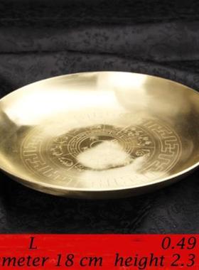 Pure copper thickening copper Plate for Fruits nut tableware