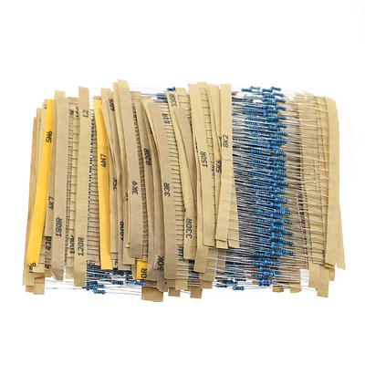 1280pcs 64value 1/4W 1% Metal Film Resistor Assortment  Kit
