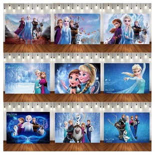 New 120*80cm Disney Frozen Cartoon Background Birthday Part