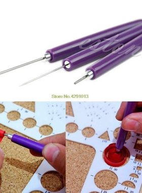 3pcs Origami DIY Paper Quilling Tools - 2 Assorted Needles &