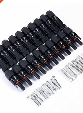 10 Sets Solar Panel Cable Connectors 30A Male Female M/F Wir