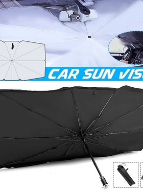 Front Windshield Auto Sunshade mbrella   4Pcs Window Mesh Co