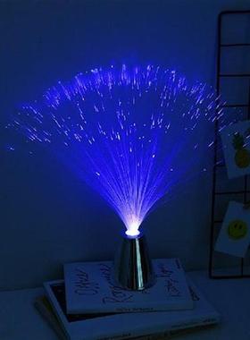Colorful LED Optic Fiber Light Festival Atmosphere Night