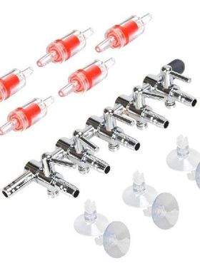 Aquarium 5 Way Air Flow Control Valve Check Valve Suction