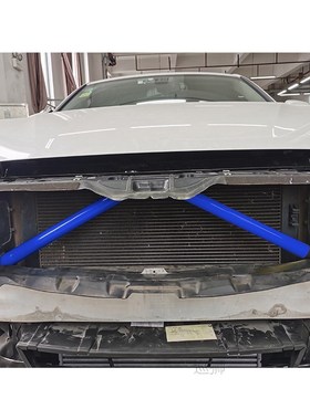 2Pcs Car Front Grille Trim Strips Cover Frame Stickers For B