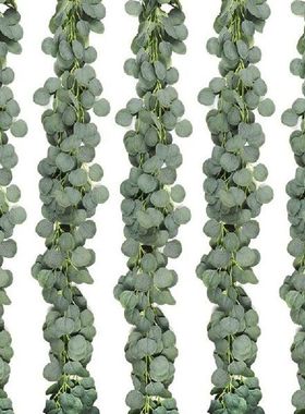 5 Packs of Artificial Eucalyptus Wreath Greening Eucalyptus