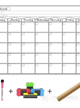 Reusable Calendar Schedules Monthly Weekly Planner Magnetic