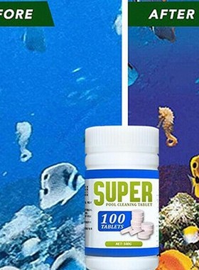 100pcs/Bottle Chlorine tablets swimming pool Cleaning Tablet