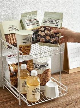 Iron Art Cosmetic Storage Rack Kitchen Organizer Dormitory