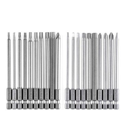 Bit Set Long, Magnetic Bit Set 20 Pcs 100Mm, Torx Bit T8-T40