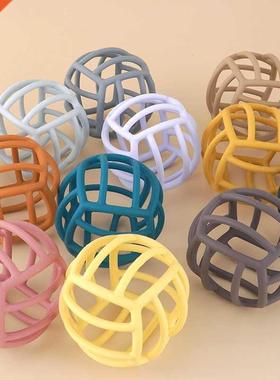 Silicone Chewing Teether Toy Ball Easy To Clean Safe Baby Sh