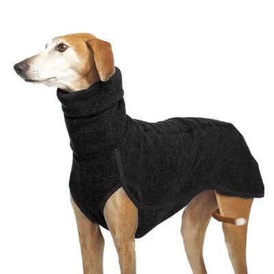 Artifical Fleece High Collar Neck Hiking Solid Pet Clothes