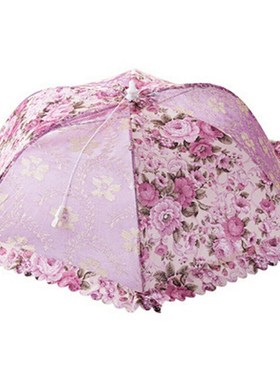 Floral Mesh Screen Protect Food Cover Tent Dome Net mbrella
