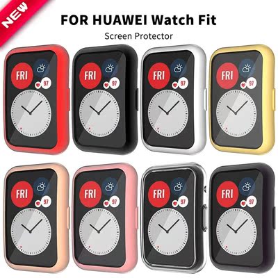 TPU Cover Case for Huawei Watch Fit Screen Protector Soft S