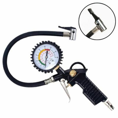 1pc 220PSI Tyre Pressure Gauge Compressed Air Car Tire Infla