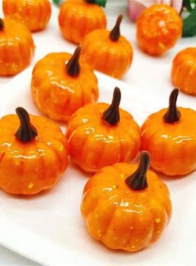 12pcs Artificial Simulation Fake Mini Pumpkins Model