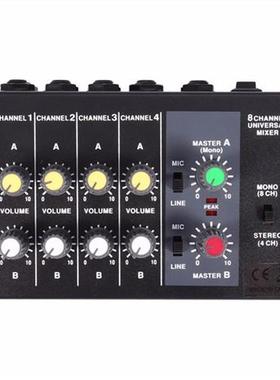 8 Channel Mixing Console Karaoke Mixer Console Mono/Micropho