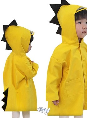 Cute Dinosaur Polyester Baby Raincoat Outdoor Waterproof Rai