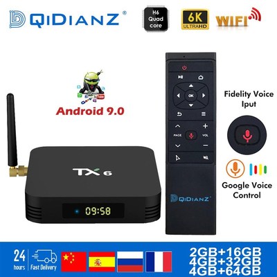 Tanix TX6 Smart TV BOX Android 9.0 Quad core ARM Cortex-A53