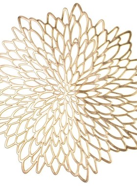 10 Pack Pressed Vinyl Metallic Placemats/Charger/Wedding Acc