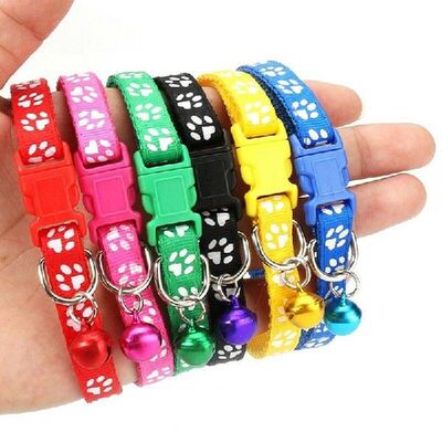 12Pcs Adjustable Kitten Safety Collar Necklace Cute Cat