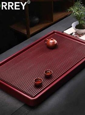 BORREY Large Tea Tray Kungfu Tea Set Drainage Water Storage