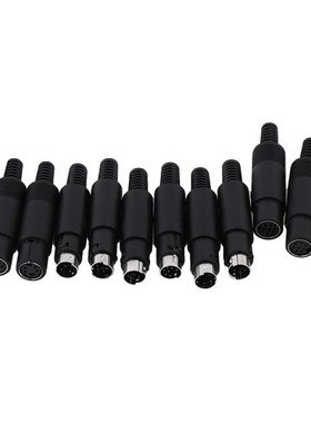 1Pc Male Female Mini DIN Plug Socket Connector 3/4/5/6/7/8 P