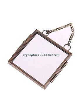 1PC Glass Metal Photo Picture Frame DIY Hanging Flower