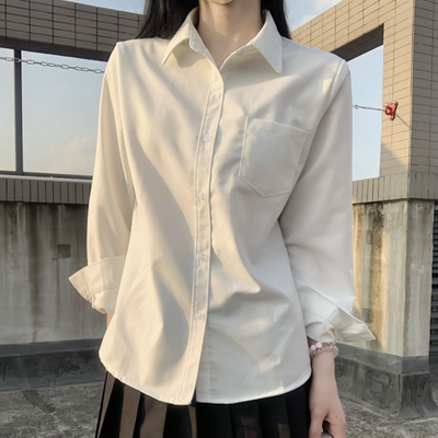 JK制服基础款白衬衫春夏