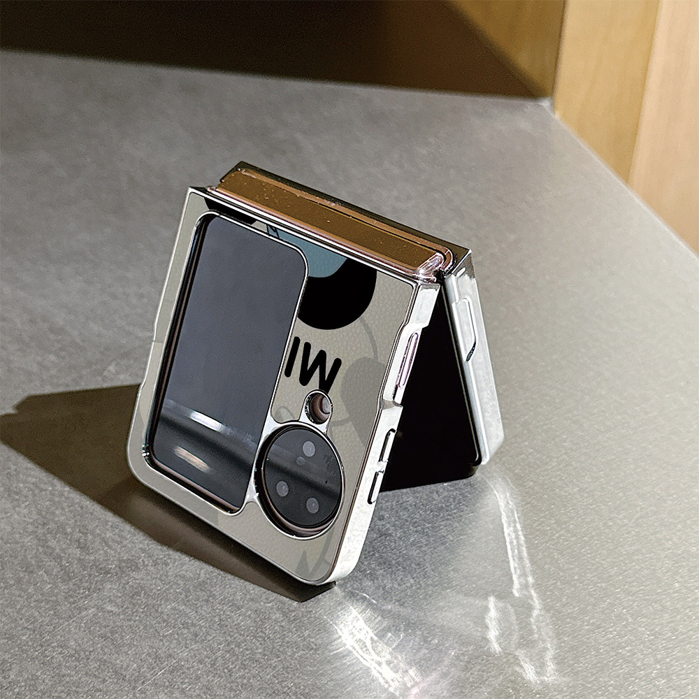 帽子米奇米妮荔枝纹折叠屏手机壳