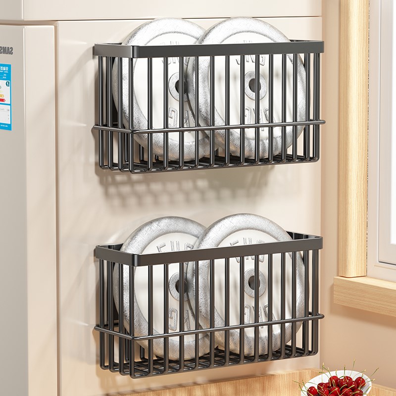 现货速发厨房置物架冰箱侧面磁吸保鲜袋收纳盒侧收纳保鲜纸保鲜膜