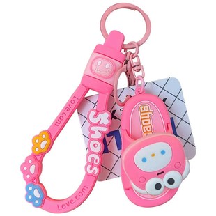 快速发货萌物旋转拖鞋 创意背包包可爱情侣礼 汽车钥匙z扣迷你拖鞋