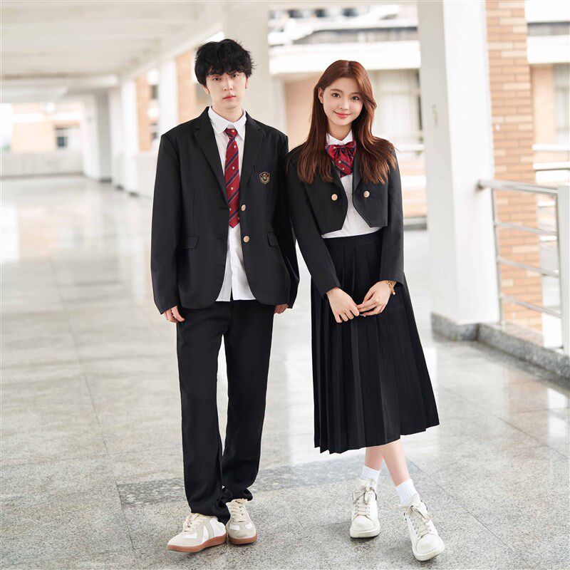 快速发货秋季学院风班服高中学生朗诵合唱演出服初中X生运动会韩