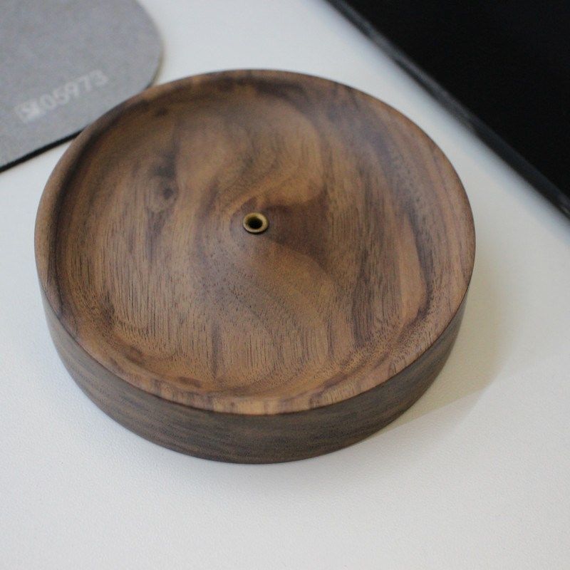 快速发货黑胡桃木香插p线香炉家用室内禅意茶道摆件中式创意实木,家居饰品,香托/香盘/香座/香插,淘宝优惠券,粉丝福利购,淘宝优惠卷