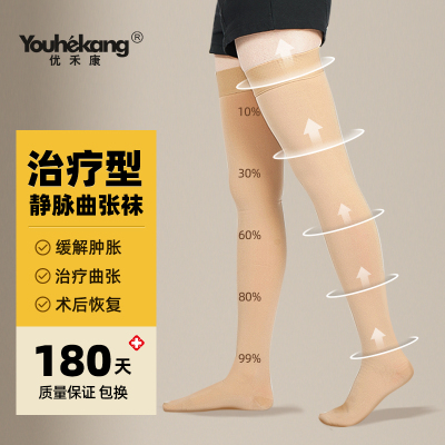防静脉曲张医用弹力袜女医疗治疗型男护款抗血栓压力一二级裤包趾