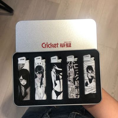 cricket草蜢打火机动漫正品防爆一次性砂轮静音精致送男友礼物