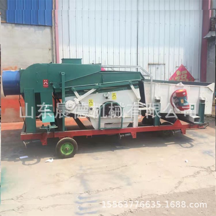 电动去杂去石筛选机 家用粮食多功能除杂清选机 双层稻谷除杂机