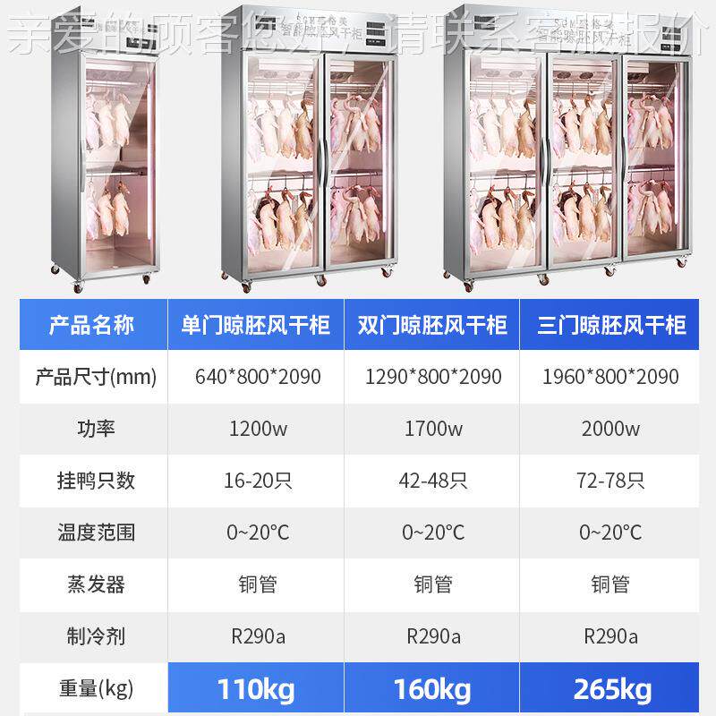 盛鸡格美晾鸭胚柜不锈钢烤鸭烧烧鹅烧腊风干商智设备571能用风干